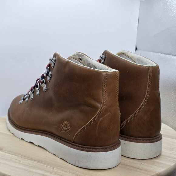 RANSOM By Adidas ALPINE Brown Leather Hiking Boots w/ VIBRAM Outsole US 11M EUC - Picture 7 of 11